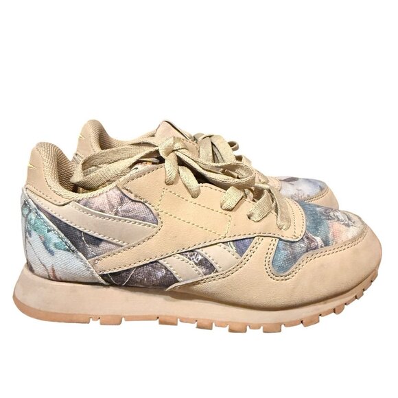 Reebok Kids Size 12 Classic Leather Utility Sneakers Tan National Geographic - Picture 1 of 7